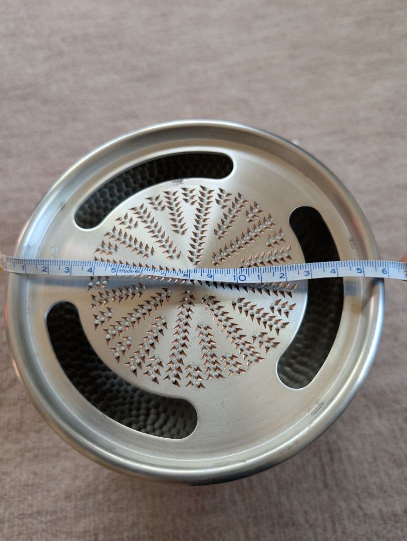 新光堂　純銅製　おろし器 5寸　箱付き