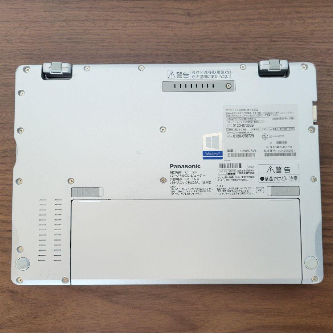 Windowsノート本体 Panasonic Let's note CF-RZ6 8GB / 128GB