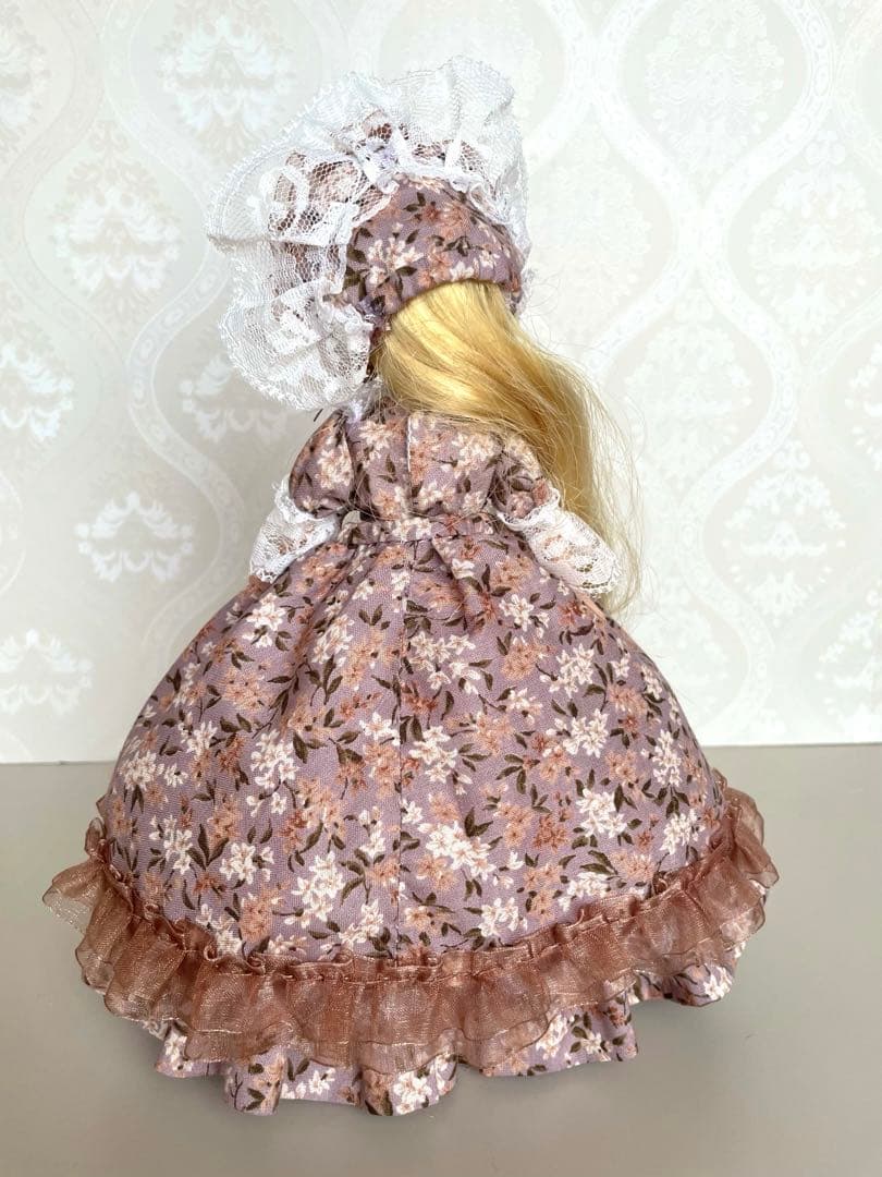 リカちゃん服　ドレス　小花✖️ピンク　４点セット　ハンドメイド