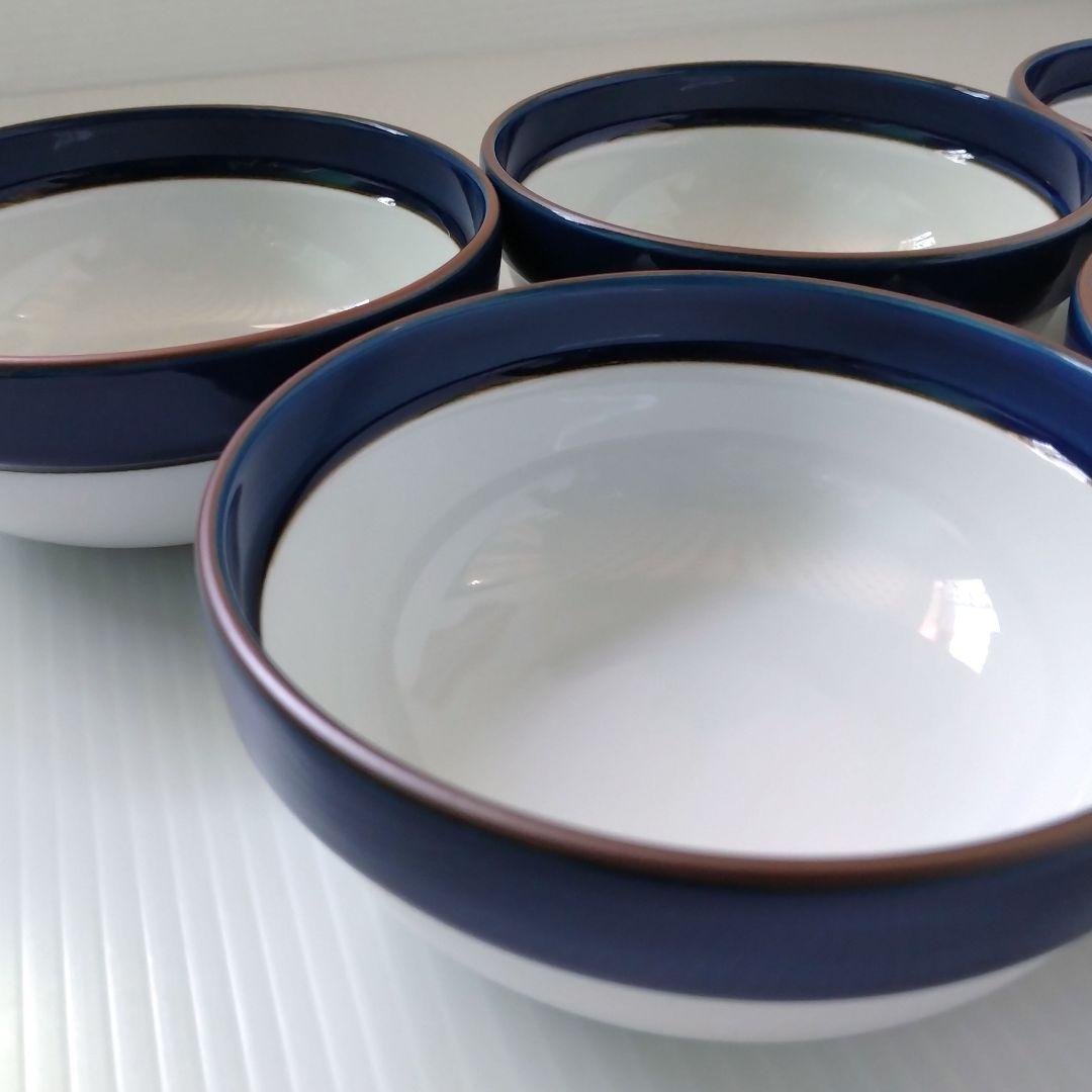 白山陶器 マルティブルー 4号 ボウル 食器 深鉢 ブルーライン 5客