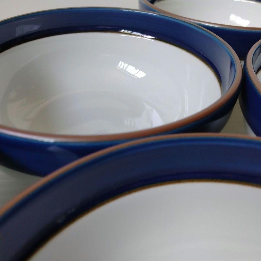 白山陶器 マルティブルー 4号 ボウル 食器 深鉢 ブルーライン 5客