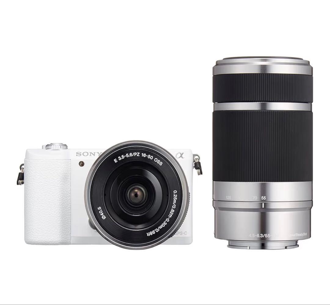 【極美品】 SONY ミラーレス一眼レフカメラ α5100 ホワイト＋専用バッグ