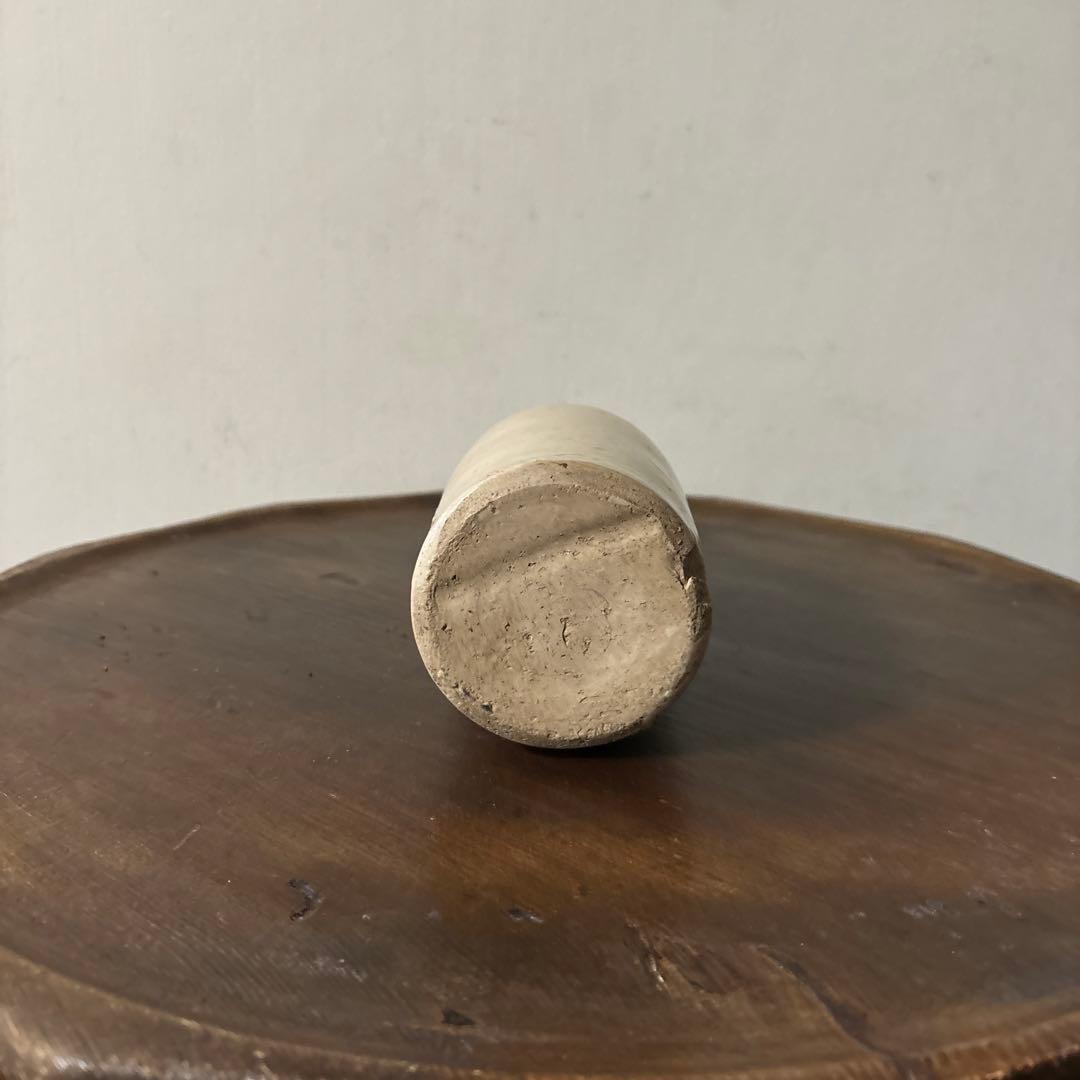 アンティークボトル　ストーンウェア　イギリス　フランス　骨董花器　酒器　白磁李朝