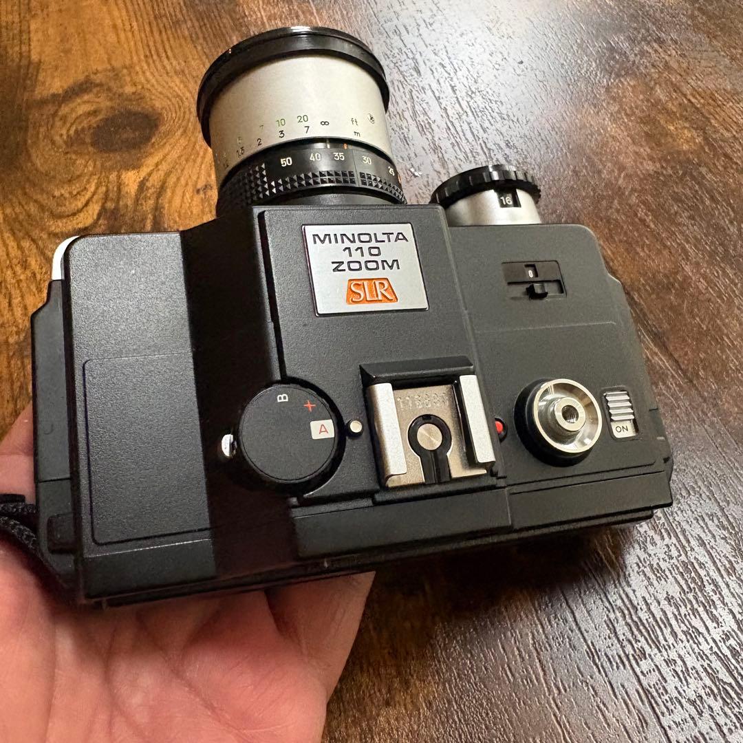 ミノルタ110ズームSLR レトロカメラ　110フィルム　ケース付き