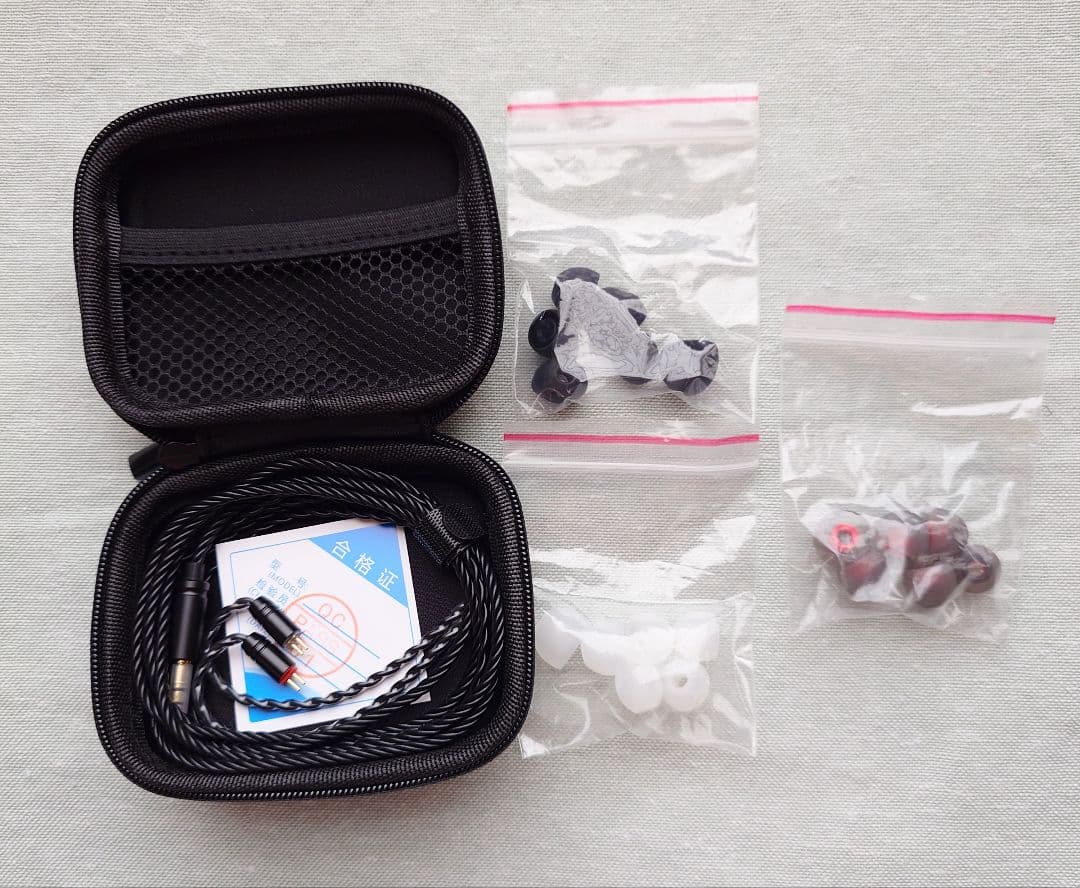 オマケケーブル付き Kiwi Ears ETUDE 有線イヤホン