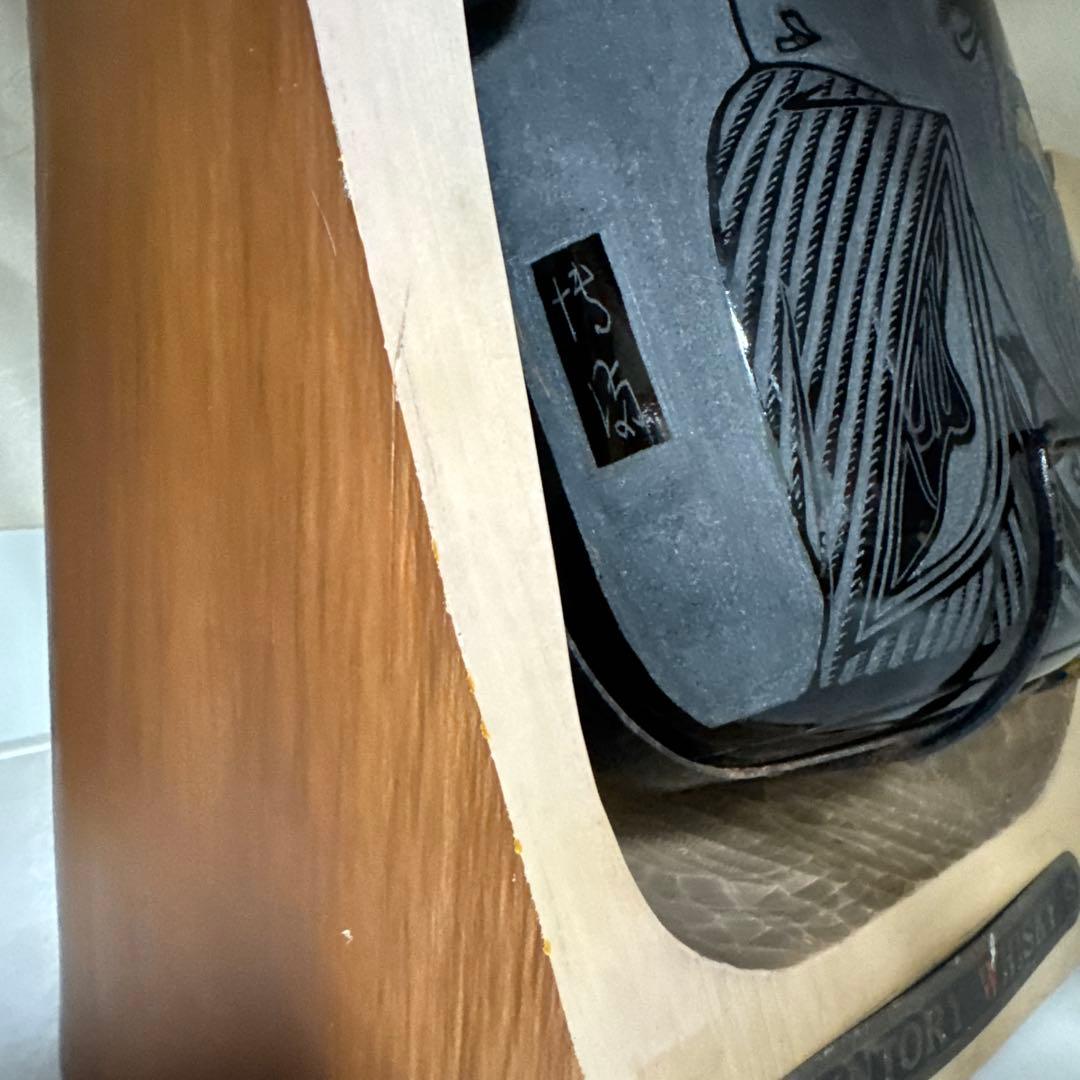 Suntory Whisky 浮世絵彫刻 陶器ボトル