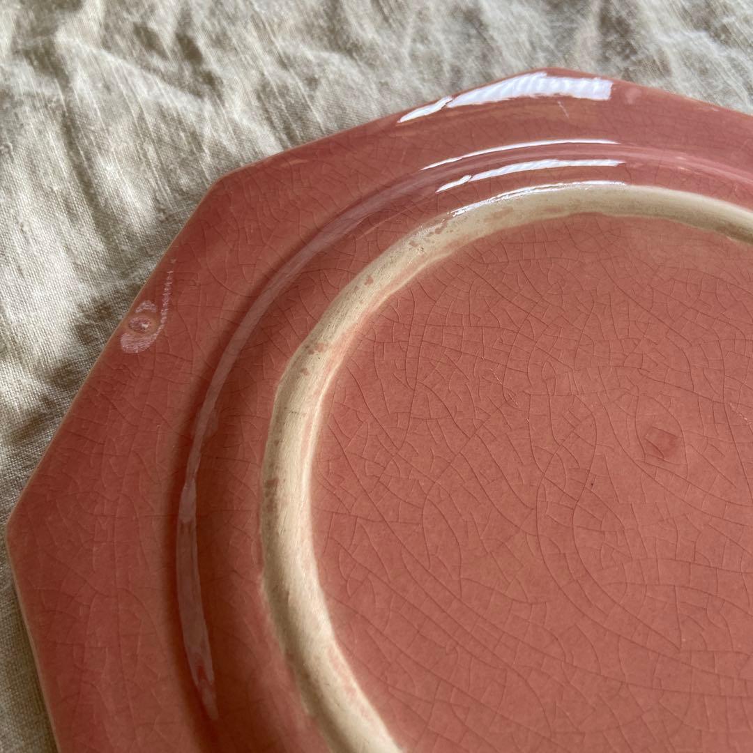 ピンクのオクトゴナル　フランスアンティーク　p26