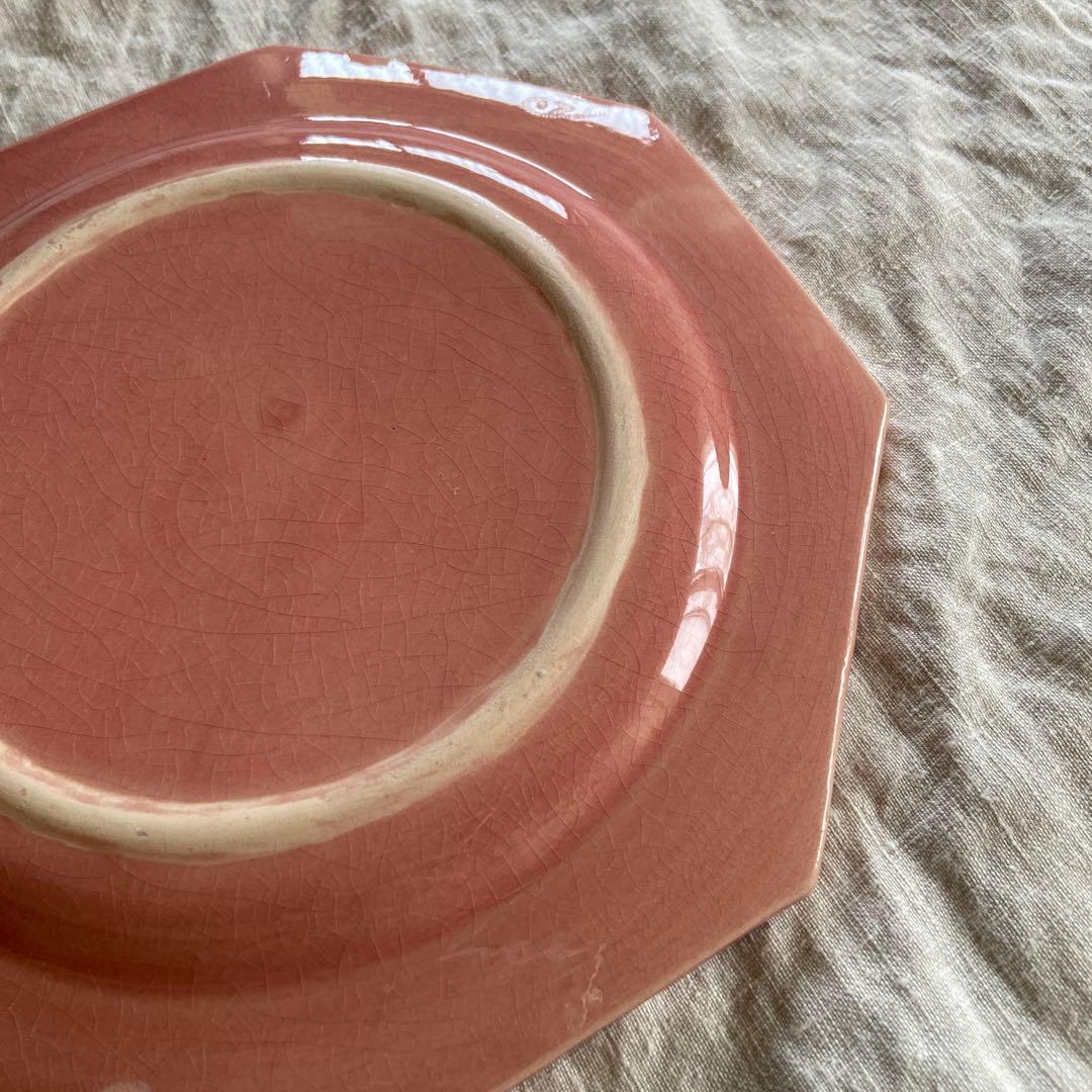 ピンクのオクトゴナル　フランスアンティーク　p26