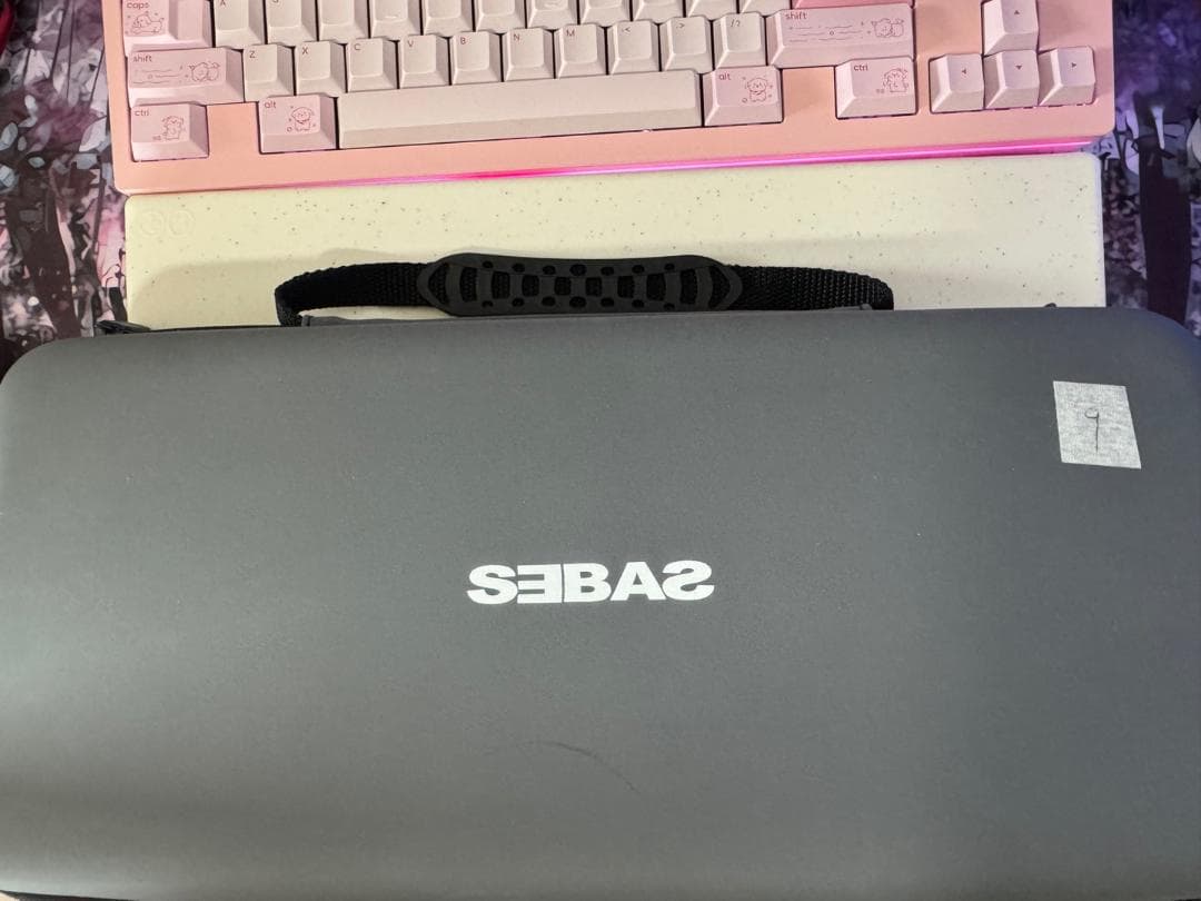 Nuxros sebas60 Red PVD Black 自作キーボード