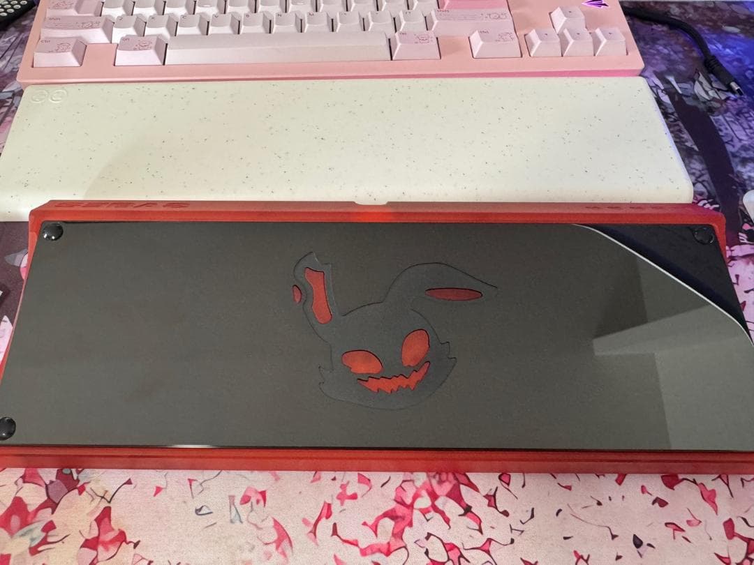 Nuxros sebas60 Red PVD Black 自作キーボード