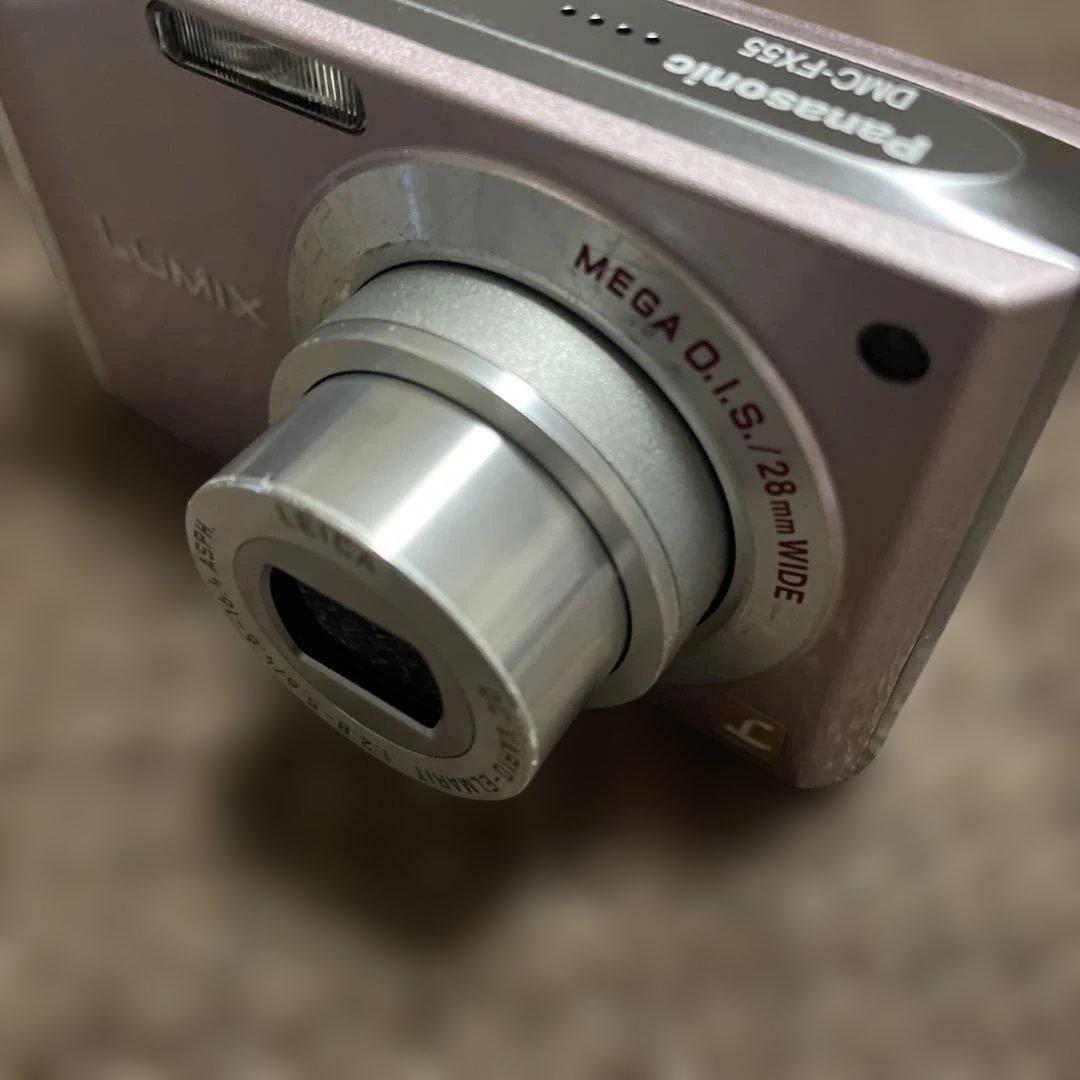 パナソニック　デジカメ　DMC-FX55 ピンク　中古　簡易動作現状