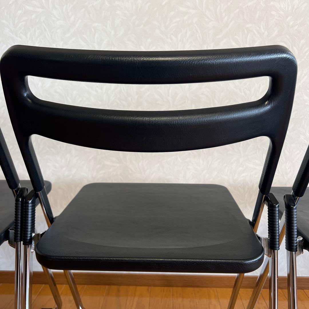 MILO AICHI ミロ チェア 折りたたみ 椅子 スタッキングチェア 3脚