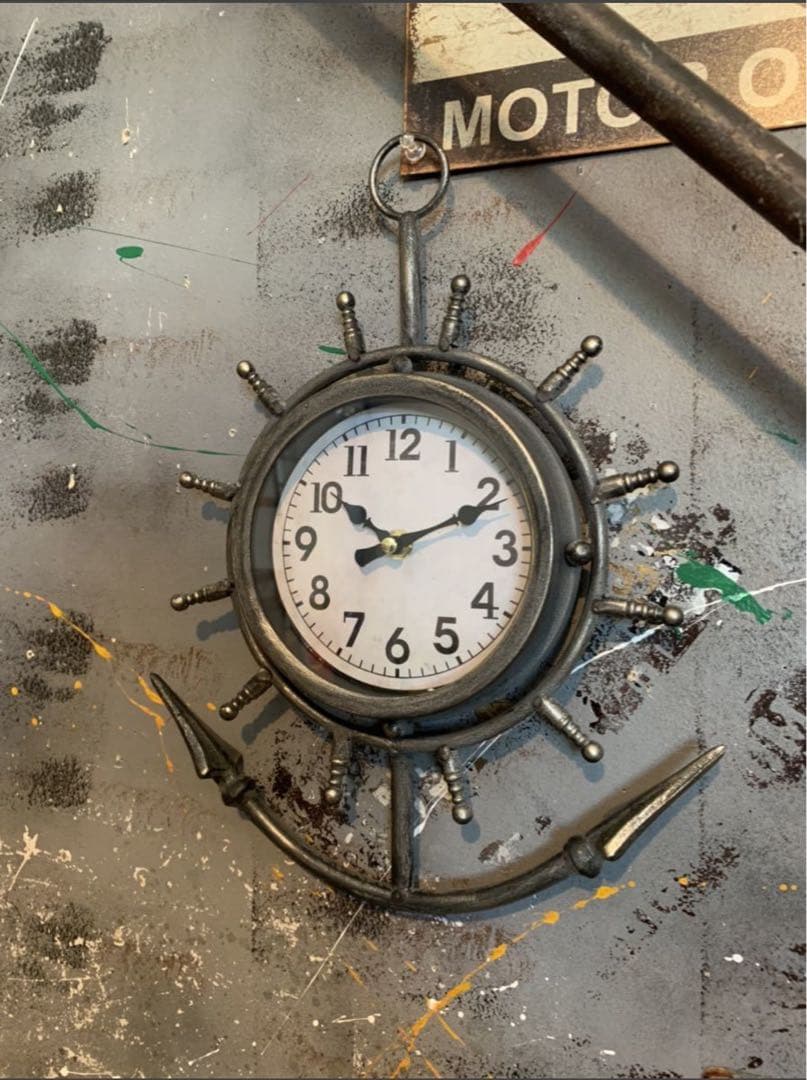 European antique/2wey clock/ 錨型置時計