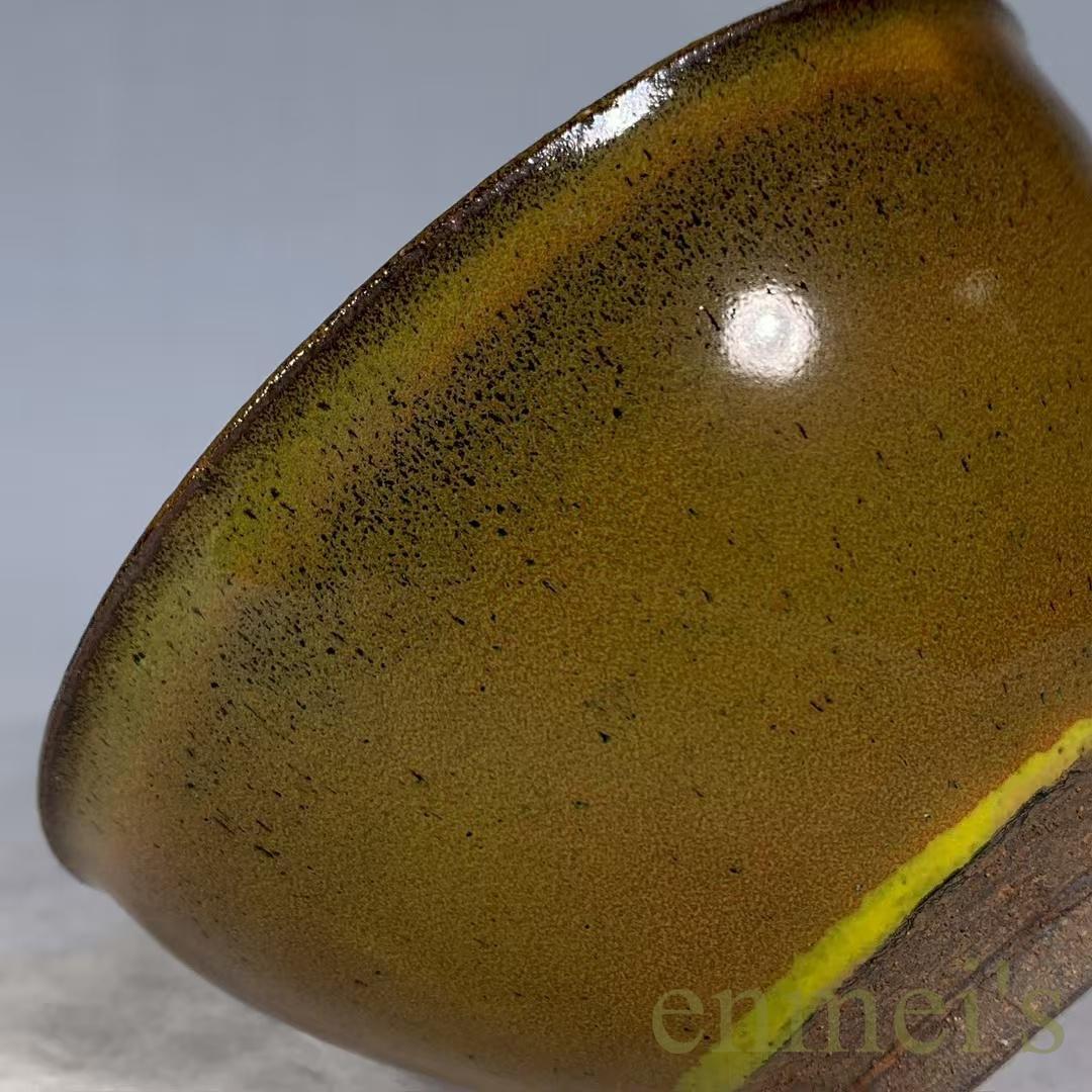 中国古美術・宋建窯風・花模様窯変天目茶碗・抹茶碗・茶道具・茶器・陶芸・骨董風