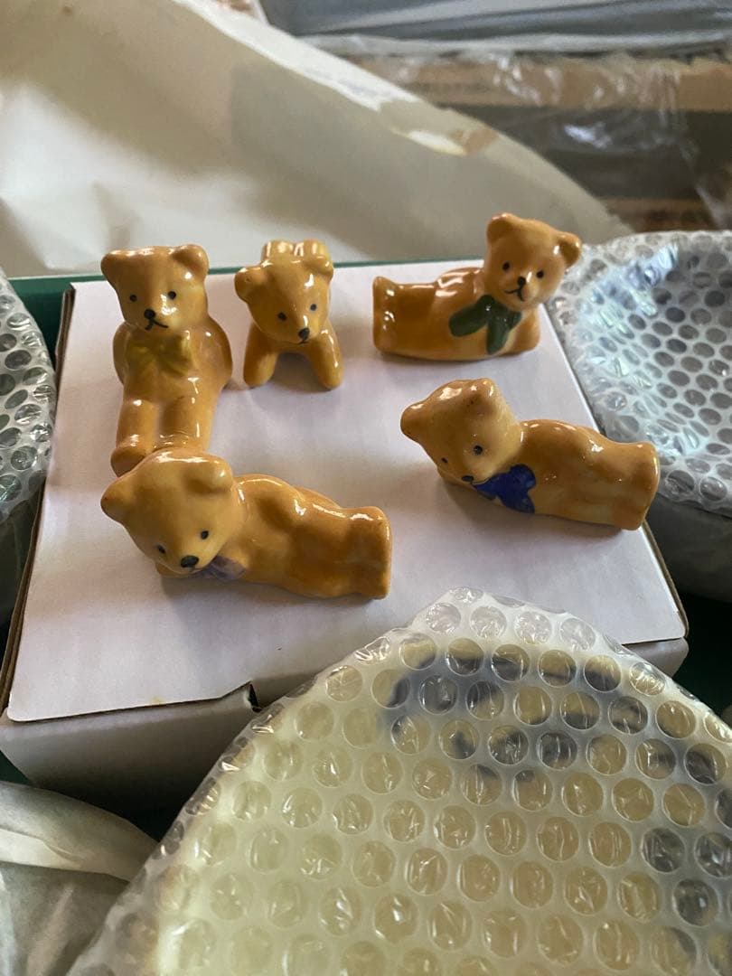 陶器製食器セット カラフル動物モチーフ