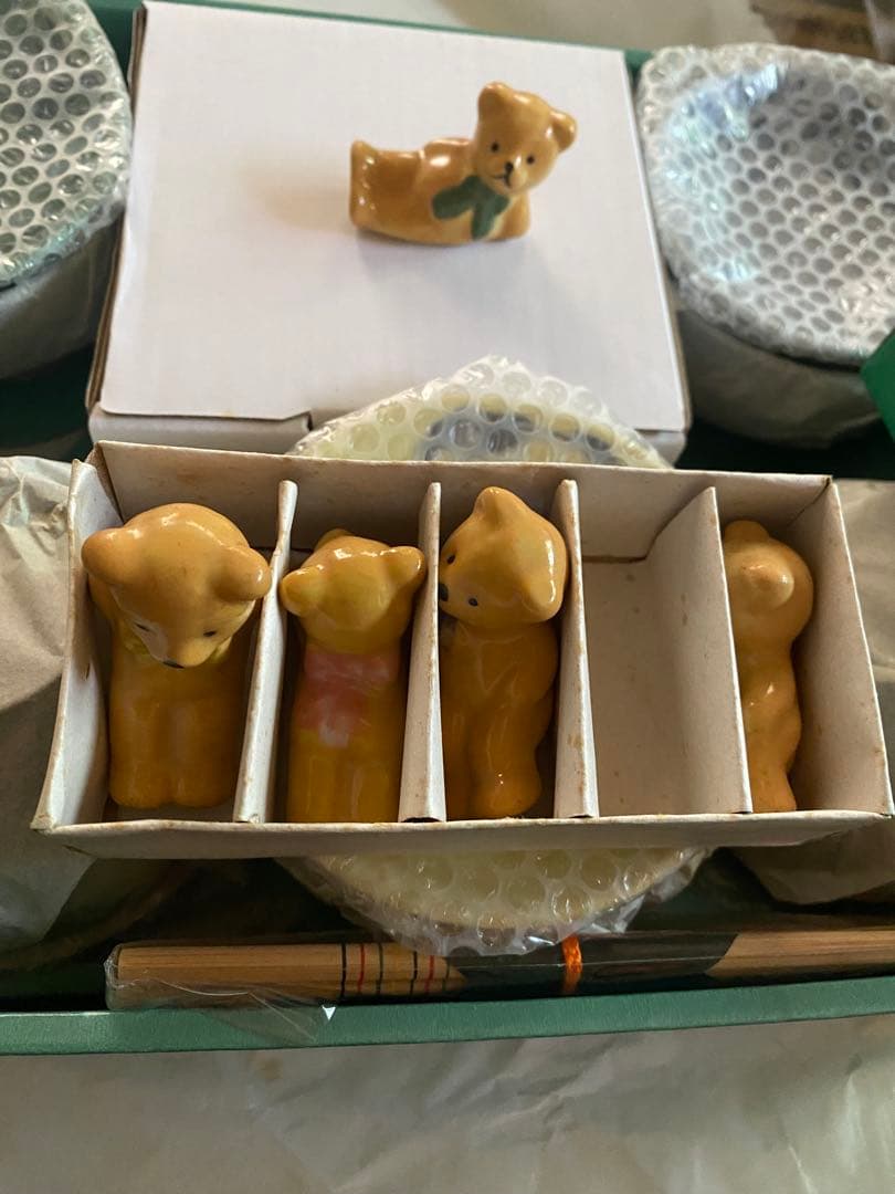 陶器製食器セット カラフル動物モチーフ