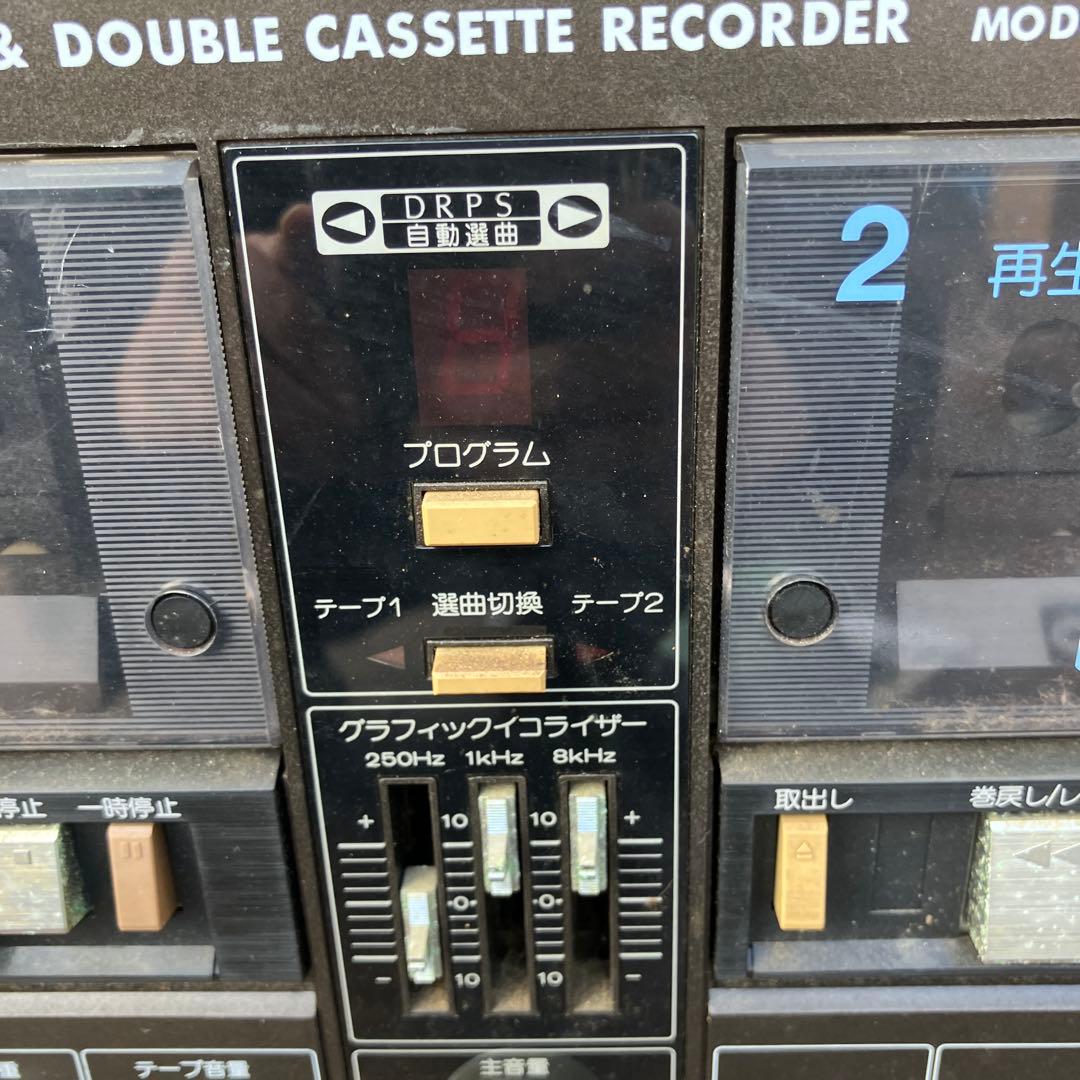 D-4 日立 8トラック プレーヤー ダブルカセットレコーダー TRQ-111K