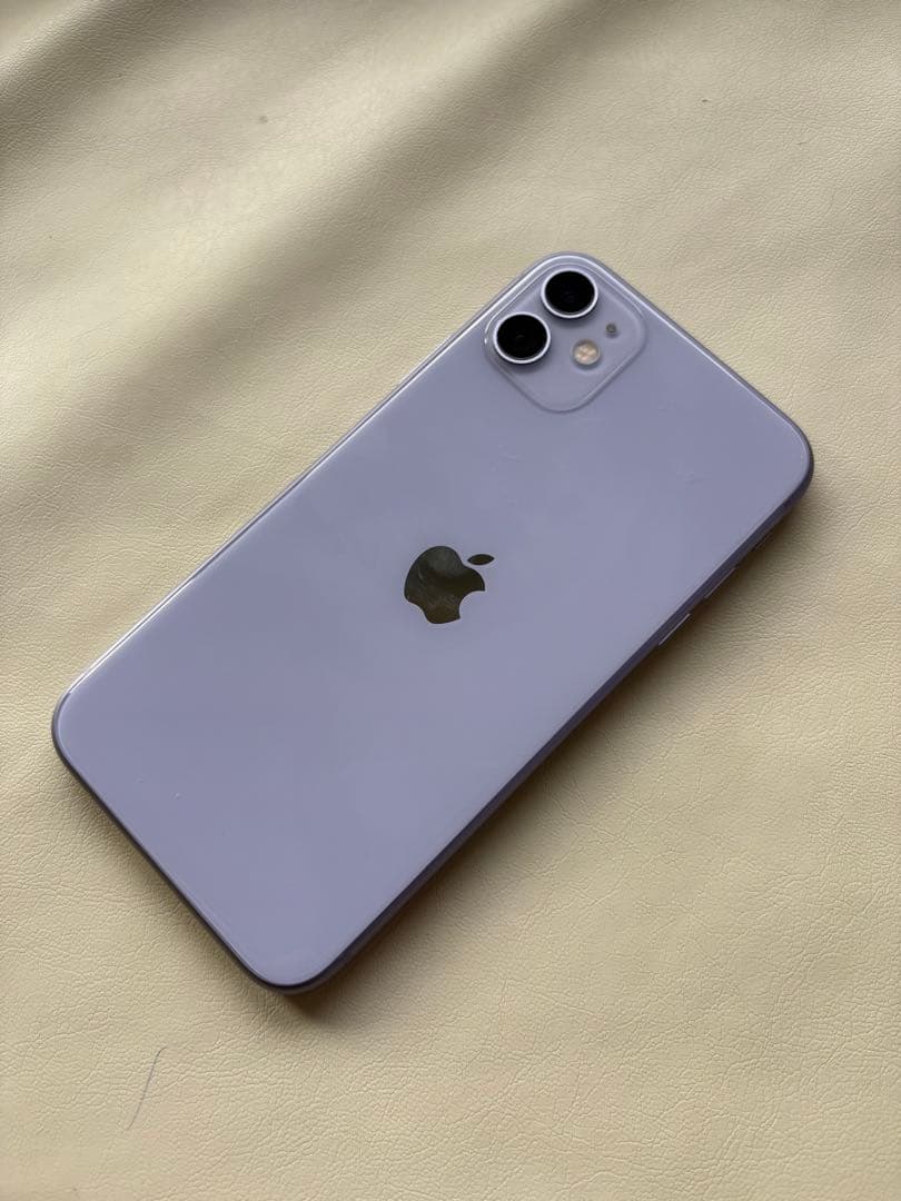 iPhone11 パープル シャッター音なし 画面割れあり 128GB