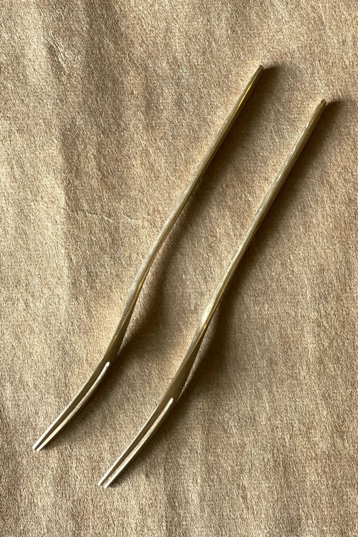 人気作家　坂野友紀　デザートフォーク　洋白　2本セット