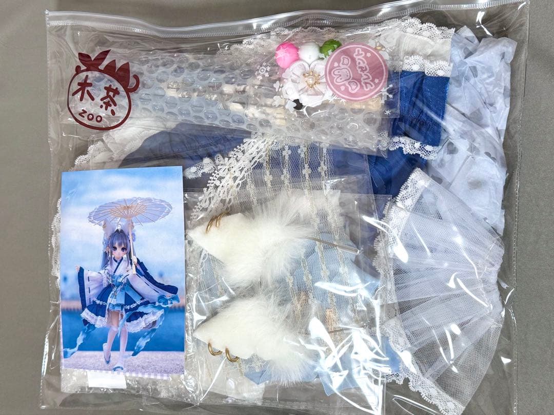 木茶動物園様製　華狐花宴＆夜宴 1/4 ドール 露草-Blue