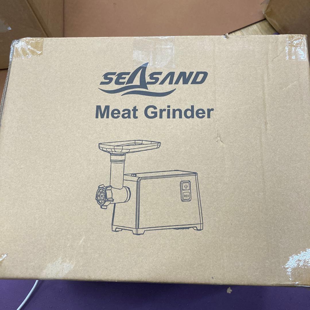 SEASAND 電動ミートグラインダー 肉挽き器 腸詰め機 電動ミンサー