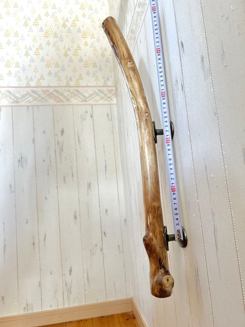 流木　ドアハンドル　ドアノブ　取手　長さ60cm　枝の名残りと反り