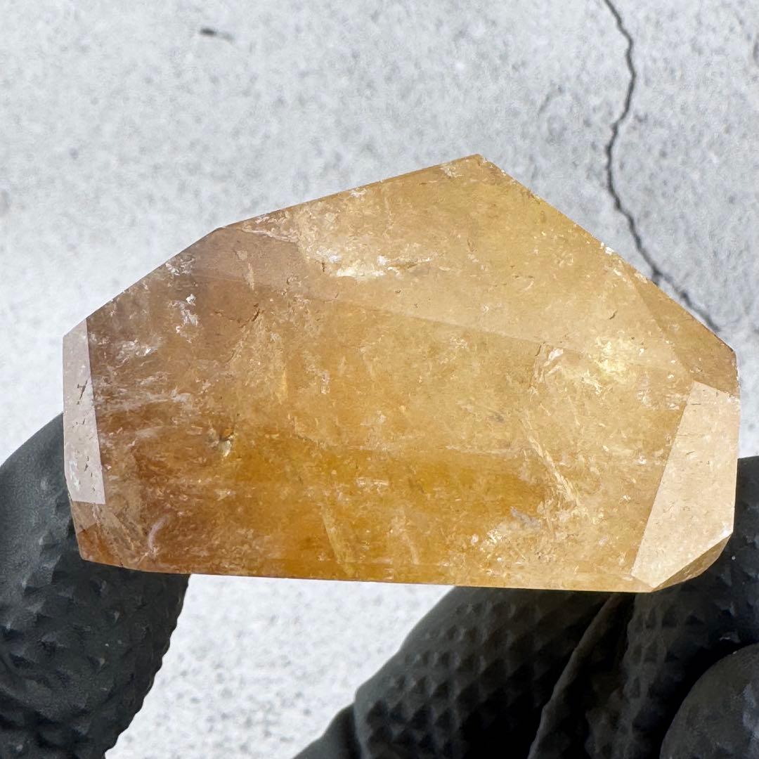 G-171ファントム&虹入り天然シトリンフリーカット原石　天然石　パワーストーン