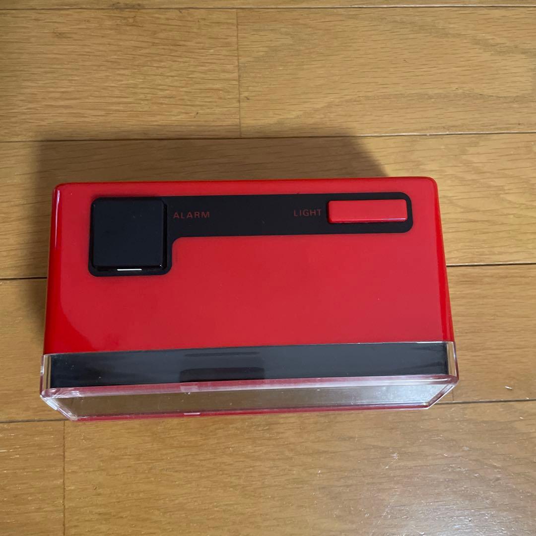 CITIZEN パタパタ時計 レッド