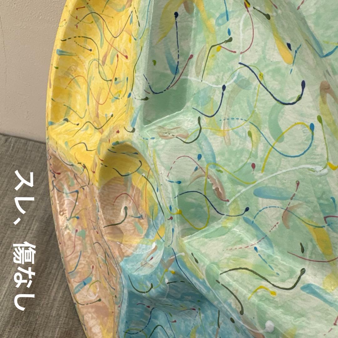 オードブルプレート 手描き ハンドペイント パーティー皿 5分割 大皿