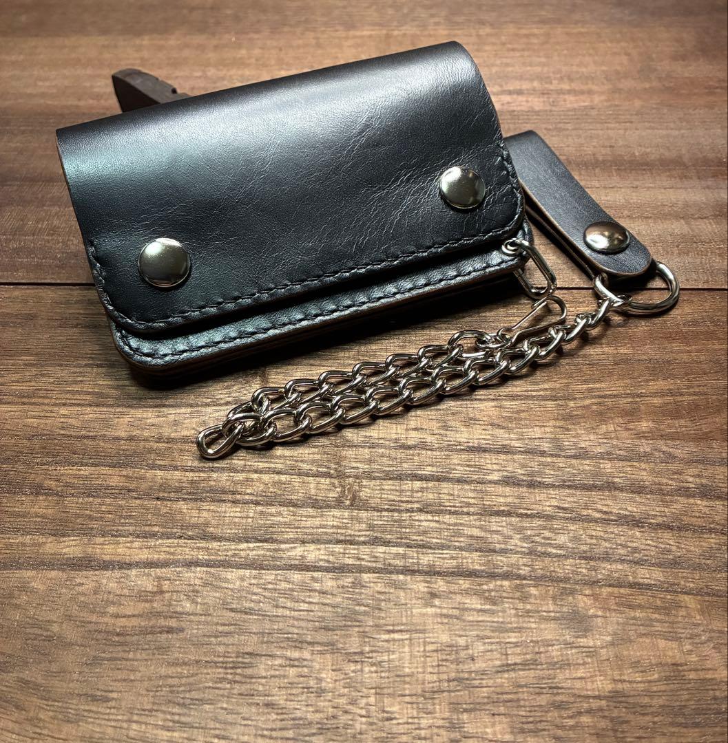 馬革本革トラッカーウォレット