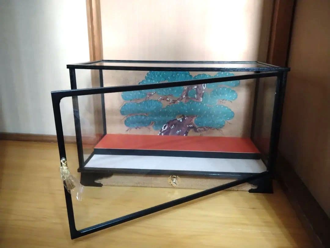 ひな人形ケース　ガラスケース　オルゴール付　ケースのみ