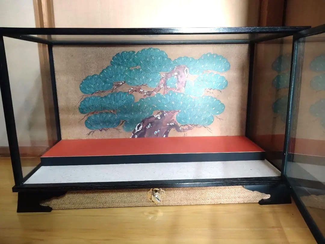ひな人形ケース　ガラスケース　オルゴール付　ケースのみ