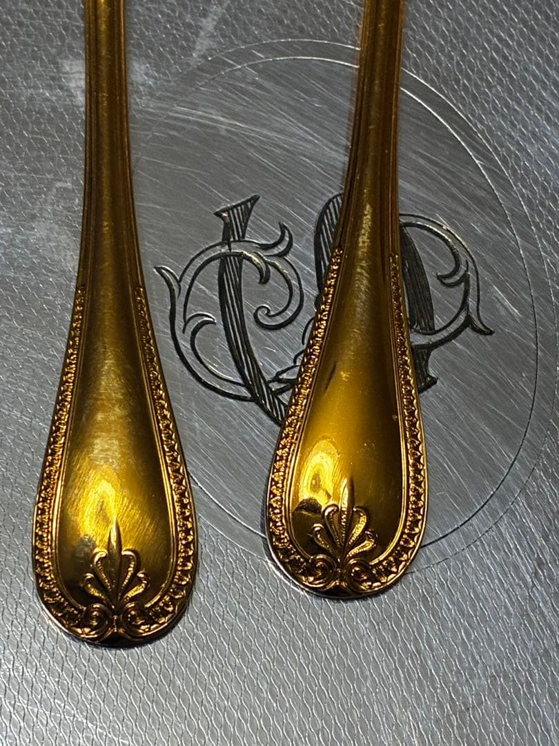 クリストフル マルメゾン エスプレッソスプーン ゴールドプレート 6本セット