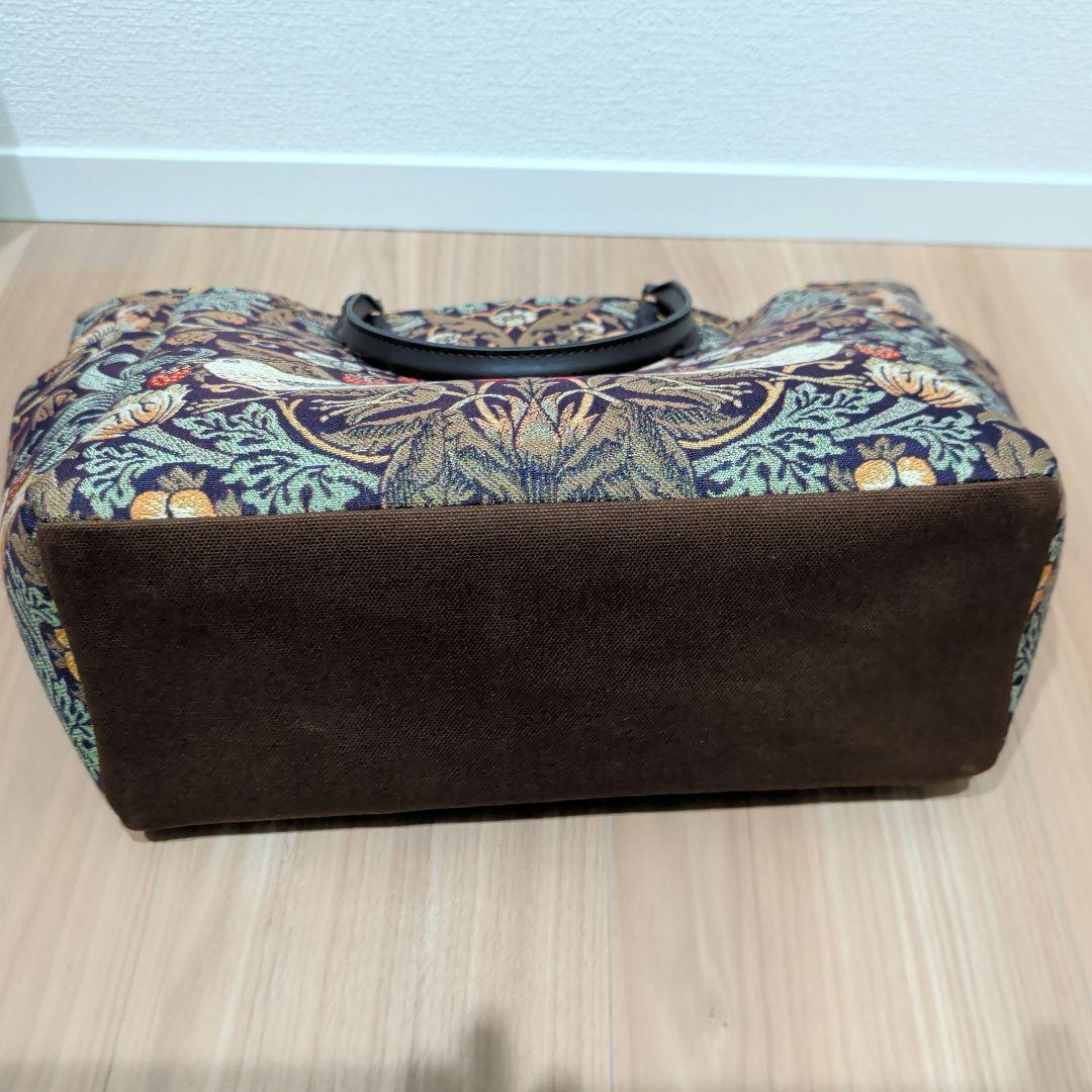 【未使用】ウィリアムモリス いちご泥棒 トートバッグ　ハンドメイド
