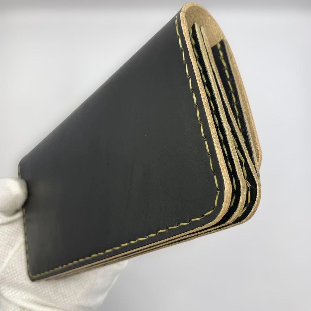 週末限定セール 無骨 本革 丘染めブラック ロングトラッカーウォレット/長財布