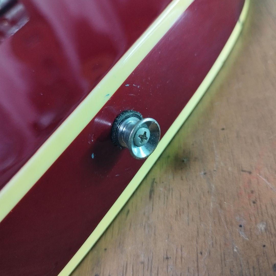 ワインレッドメタリックブランド不明テレキャスタージャンク扱い