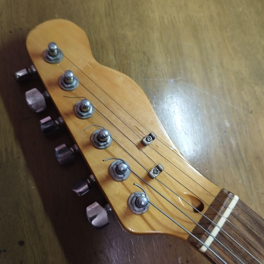 ワインレッドメタリックブランド不明テレキャスタージャンク扱い