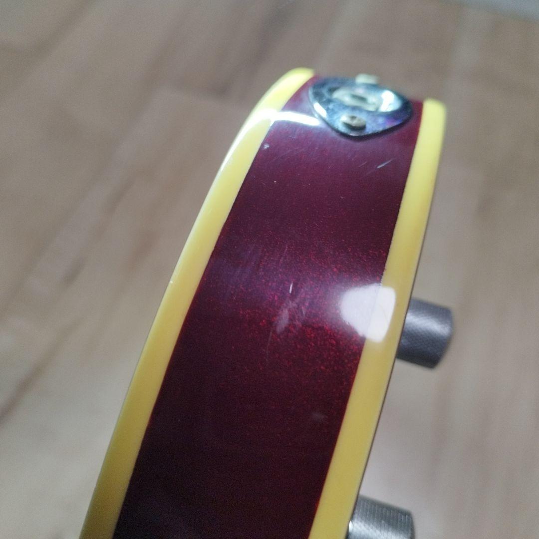 ワインレッドメタリックブランド不明テレキャスタージャンク扱い