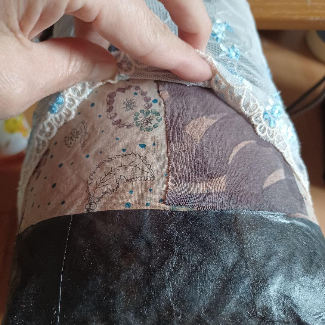 一閑張りパッチワーク風、ハンドメイドバック③