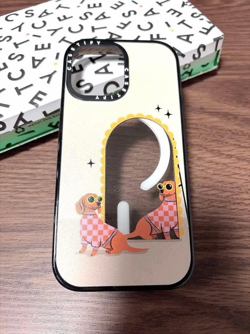 CASETiFY iPhone17 ケースCheckered Dachshund