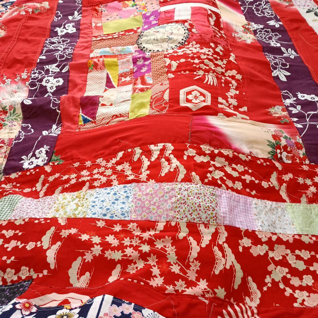 シルク創作ベッドカバー絹使用パッチワーク