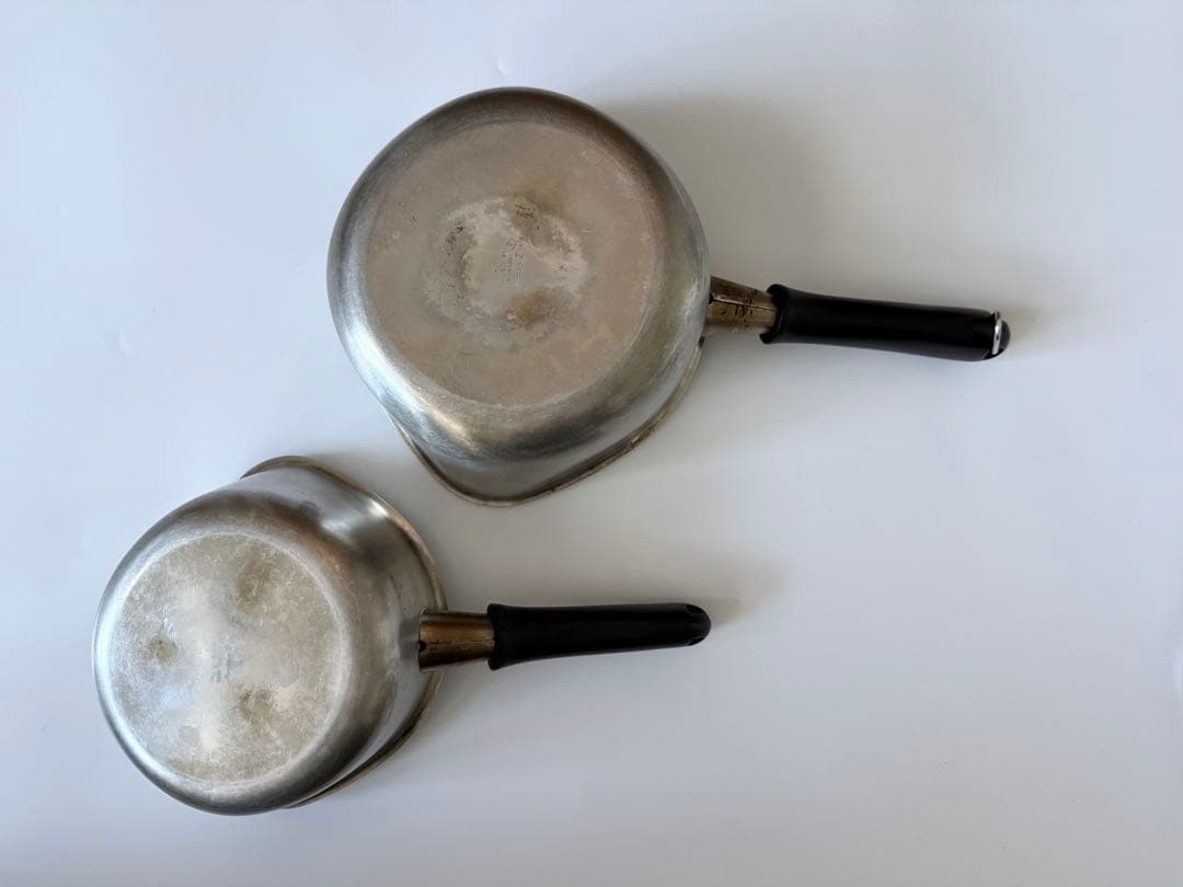 柳宗理　片手鍋　18cm & ミルクパン　2点セット蓋付き　つや消し