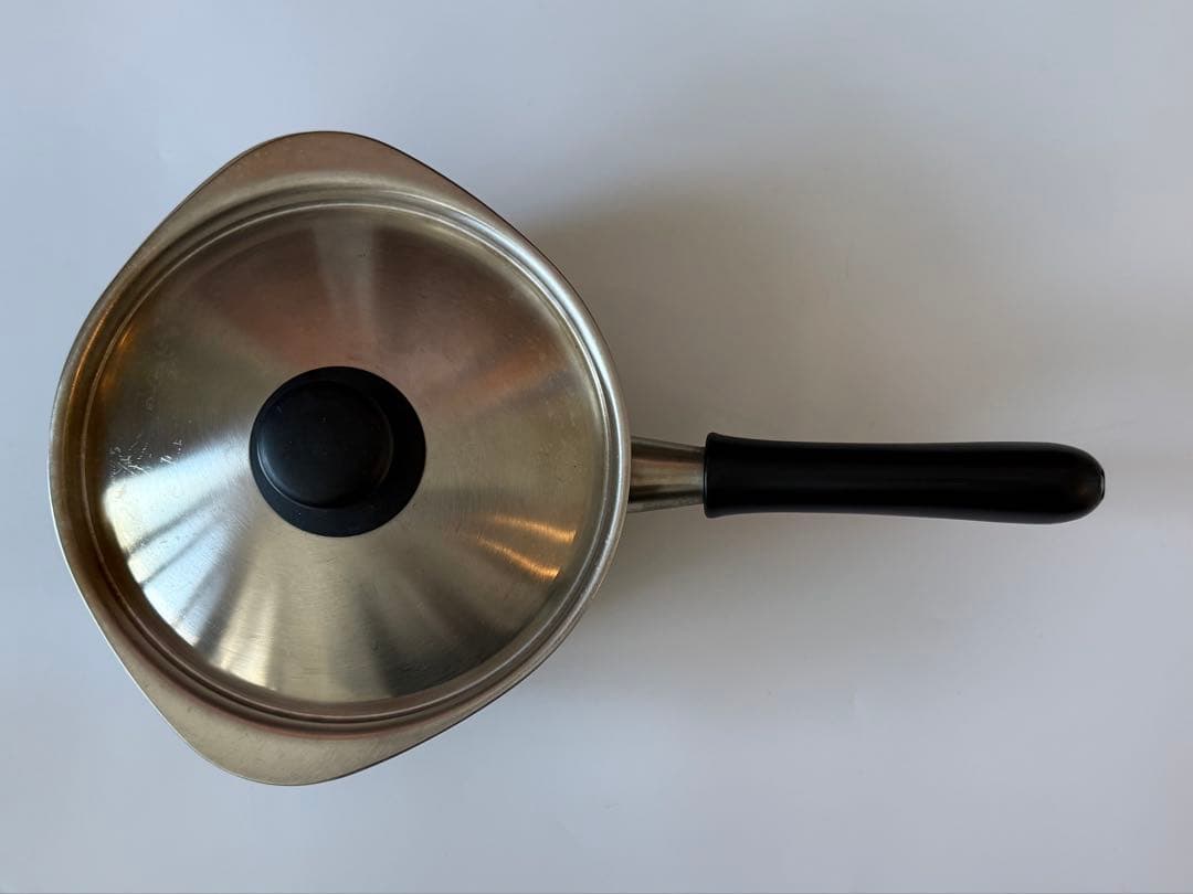 柳宗理　片手鍋　18cm & ミルクパン　2点セット蓋付き　つや消し