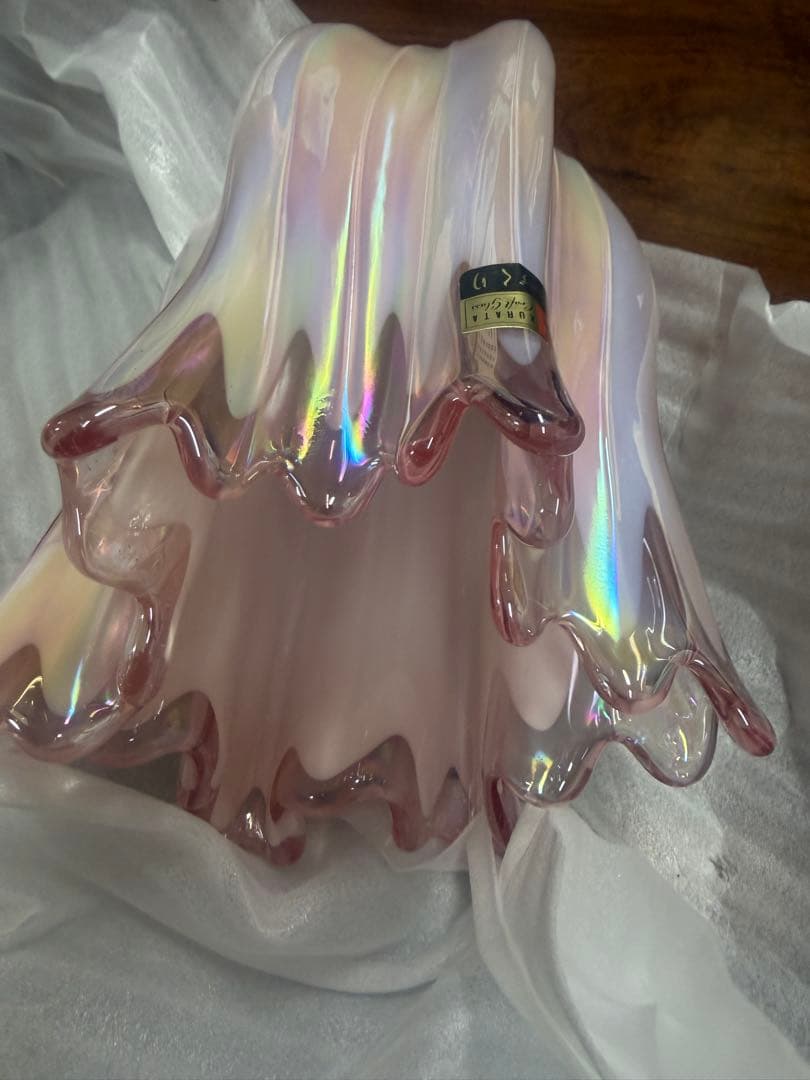 KURATA 手作　クラフトグラス　花瓶　巨匠職人