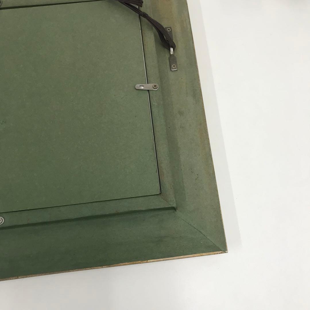 小山潔「奥信濃の里」油彩画　油絵　風景画 第一美術展　旺玄展入選　額装