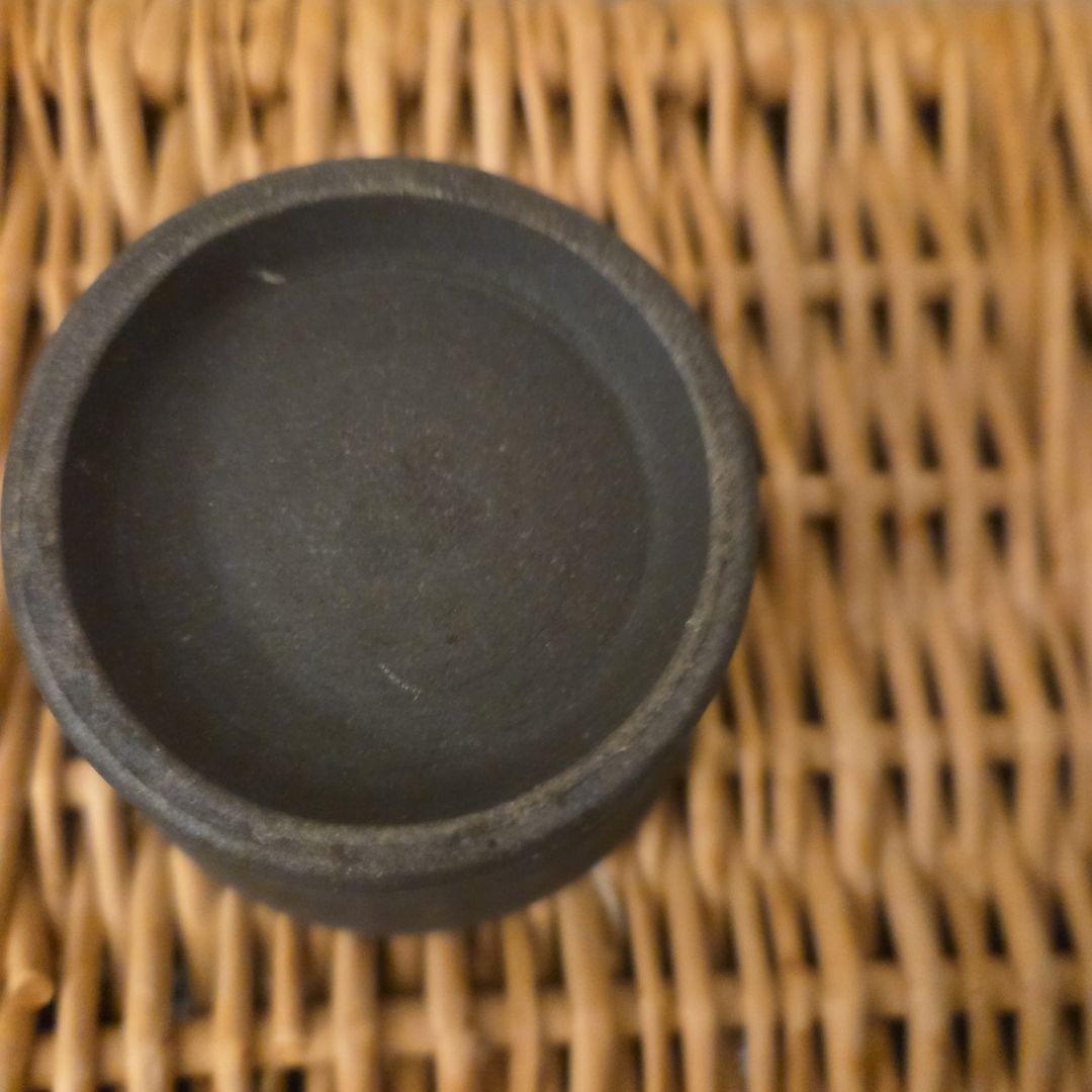 田中恒子　陶器の器鉢セット 濃紺　孔雀釉