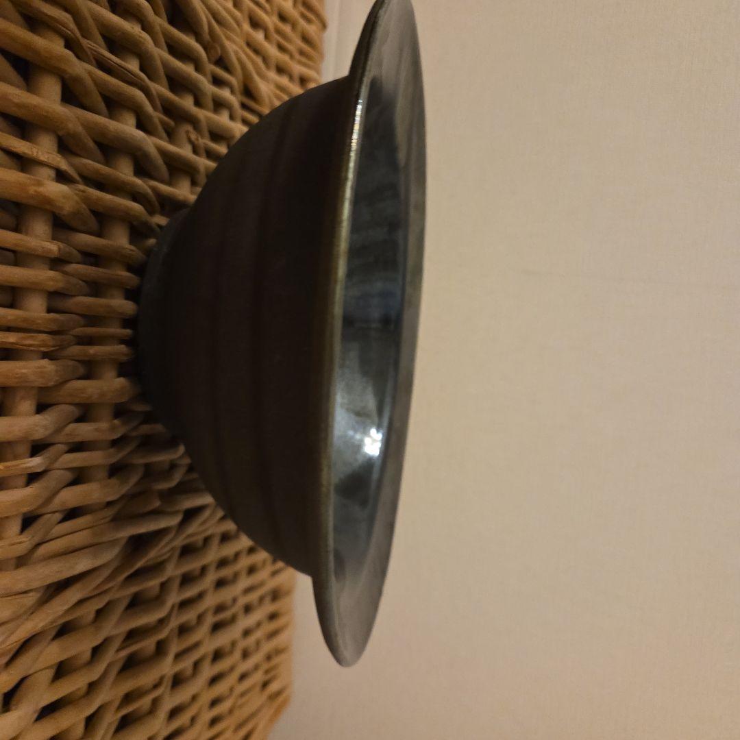 田中恒子　陶器の器鉢セット 濃紺　孔雀釉