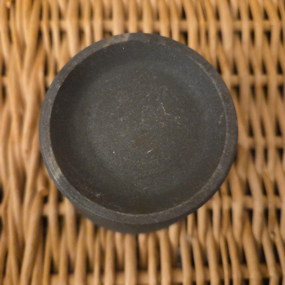 田中恒子　陶器の器鉢セット 濃紺　孔雀釉