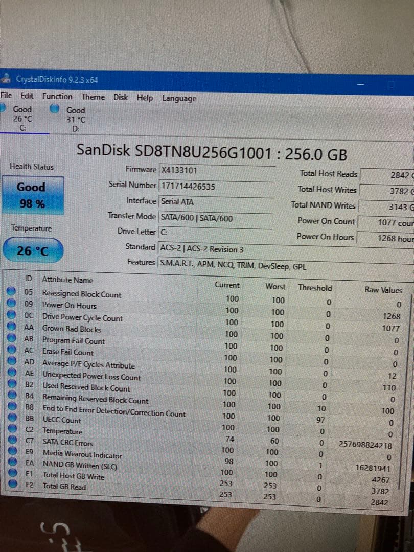 ASUS Xeon E-2146G 16GB 256Gb HDD1TB モニター