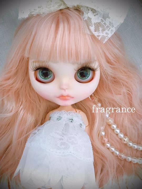 アイシードール　カスタム　ブライス　白肌　ベビーピンク　ふんわり　ゆるふわ